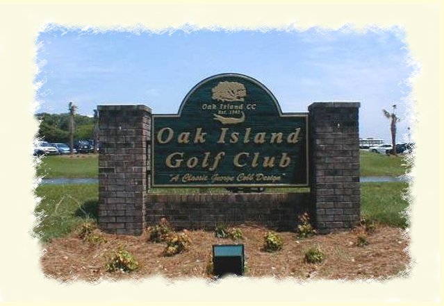 Caswell Beach-Oak Island Golf Course Sign